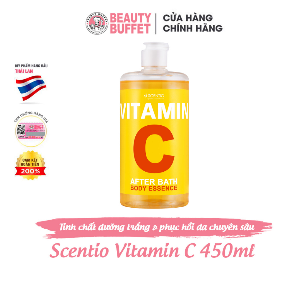 Ảnh Tinh chất dưỡng thể sau tắm Scentio Vitamin C After Bath Body Essence 450ml 1