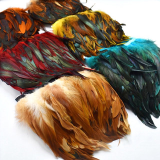 8-10 cái Lông vũ đẹp đuôi gà trống trang trí, decor, làm dreamcatcher... QNshop Handmade