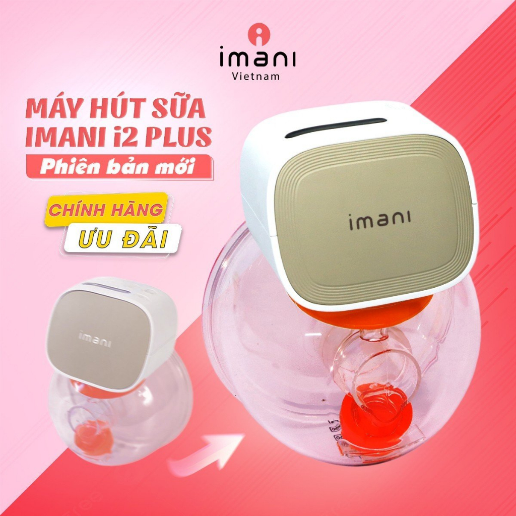 Máy hút sữa imani không dây cao cấp, máy hút sữa rảnh tay chất liệu silicon không chứa BPA - Miwako Việt Nam