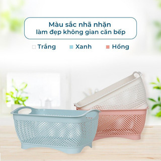 Rổ vuông Việt Nhật 3 size-3301 3302 3303,giỏ đựng đồ đa năng,khay để đồ tiện ích { H }