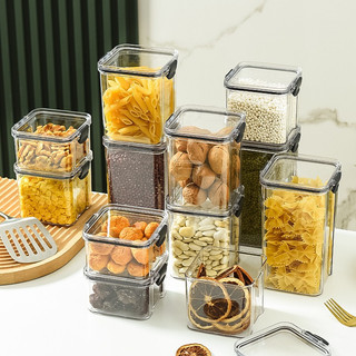 Bộ 3 hộp đựng đồ khô Hokori Việt Nhật 3 size 750ml,1000,l,1500ml ,Hộp bảo quản thực phẩm đồ ăn trong suốt nắp kín { H }