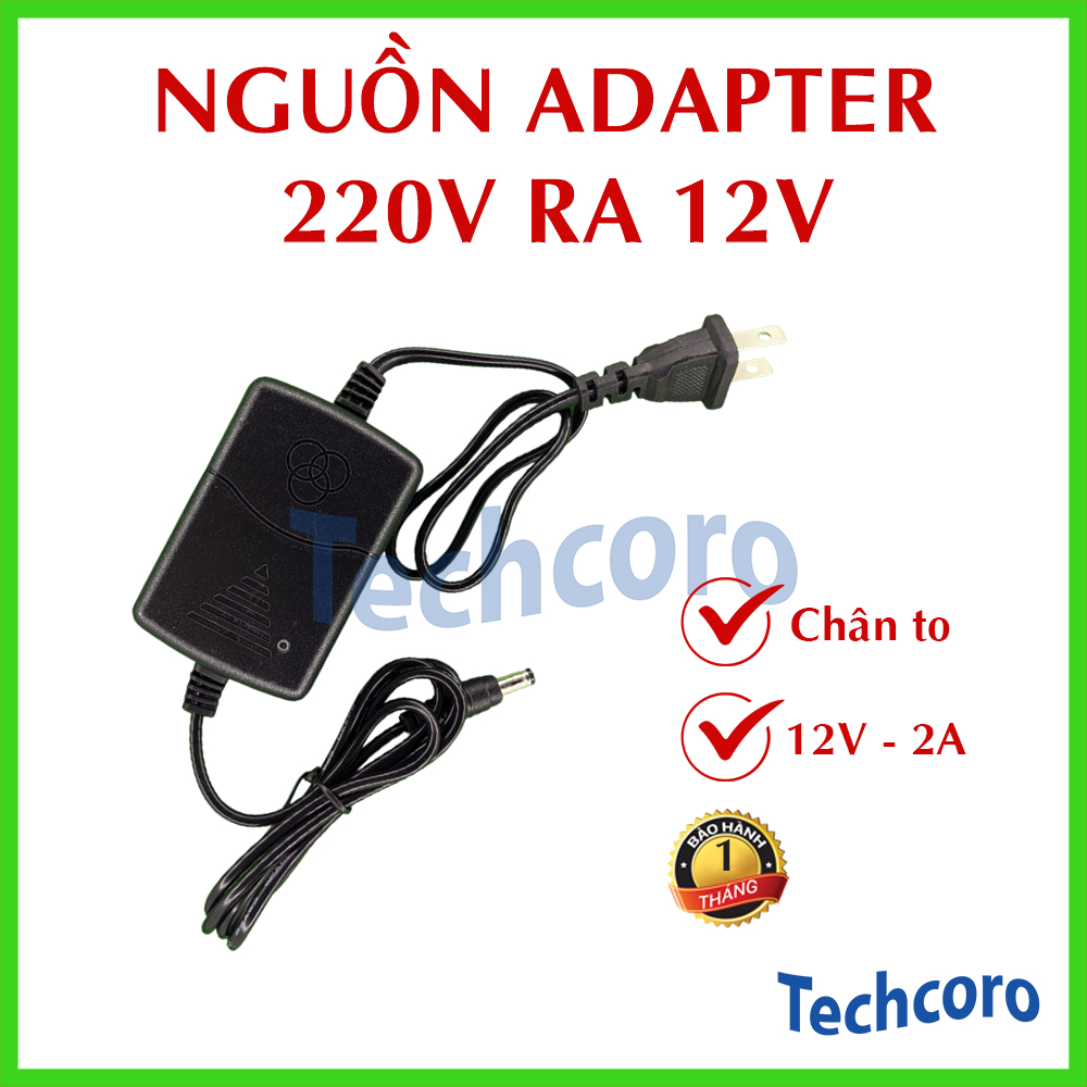 Nguồn adapter 12V-2A, dành cho camera, switch, modem, router và nhiều ...