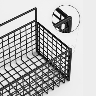 Kệ Đựng Đồ Nhà Tắm Dán Tường Hình Chữ Nhật, Giá Đựng Đồ Thép Không Gỉ Cao Cấp Siêu Chắc Kèm Miếng Dán 88410