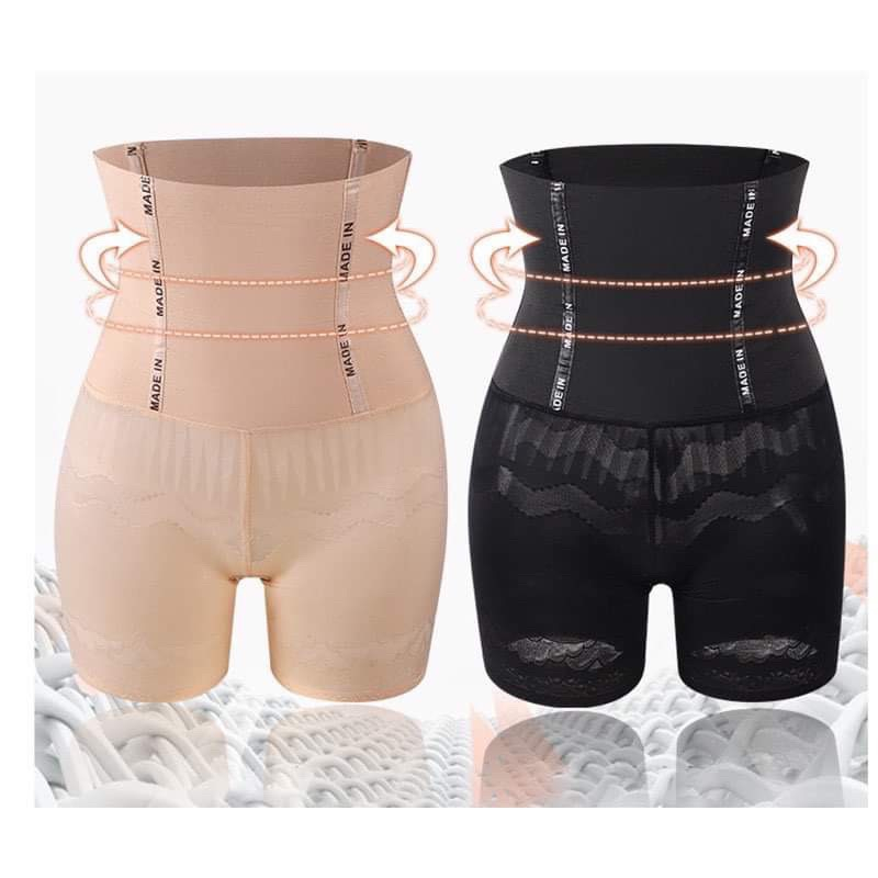Quần Gen Nịt Bụng Dài Đùi Mặc Váy Nâng Mông Siết Eo, Quần Định Hình Siết Eo Chống Cuộn QG08