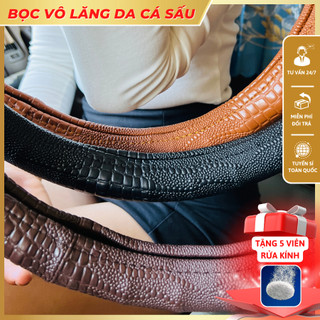 Bọc vô lăng Da Cá Sấu chống trơn, chống trượt, Đủ size