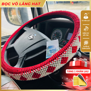 Bọc Vô Lăng Hạt Ngọc 2 Lớp Siêu Bền Đủ Size 36-49 Cho xe ô tô, xe tải, xe Khách, xe công