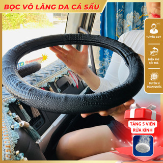 Bọc vô lăng Da Cá Sấu chống trơn, chống trượt, Đủ size