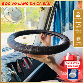 Bọc vô lăng Da Cá Sấu chống trơn, chống trượt, Đủ size