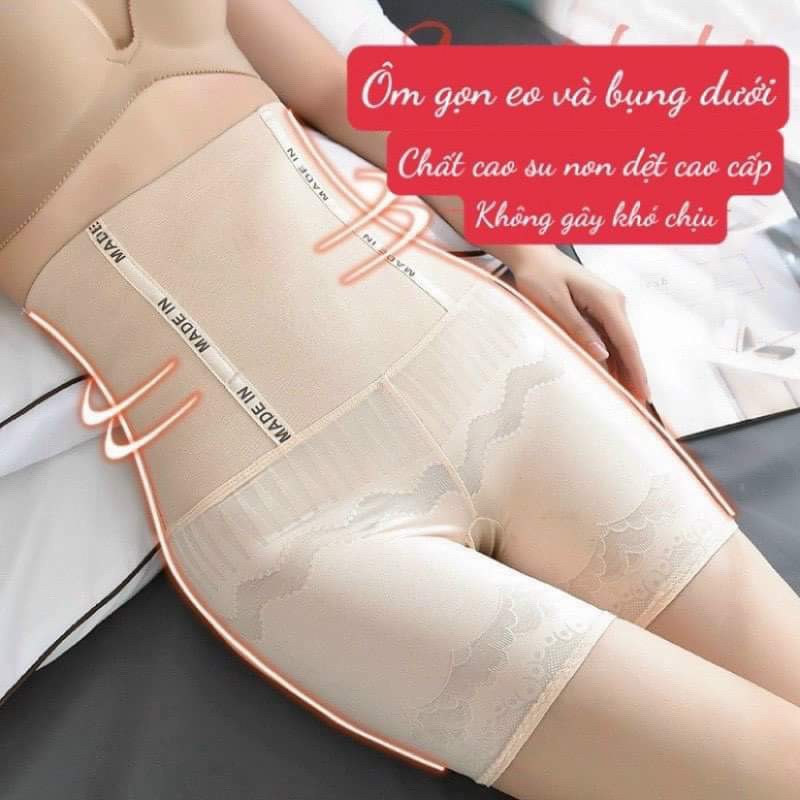 Quần Gen Nịt Bụng Dài Đùi Mặc Váy Nâng Mông Siết Eo, Quần Định Hình Siết Eo Chống Cuộn QG08