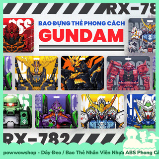 [Sẵn VN - Hỏa Tốc] Dây Đeo Thẻ / Bao Thẻ Nhân Viên Ngang Nhựa ABS Phong Cách Nhân Vật Anime Manga Game Gundam