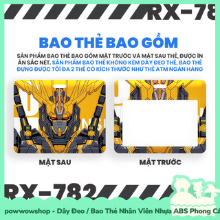 [Sẵn VN - Hỏa Tốc] Dây Đeo Thẻ / Bao Thẻ Nhân Viên Ngang Nhựa ABS Phong Cách Nhân Vật Anime Manga Game Gundam