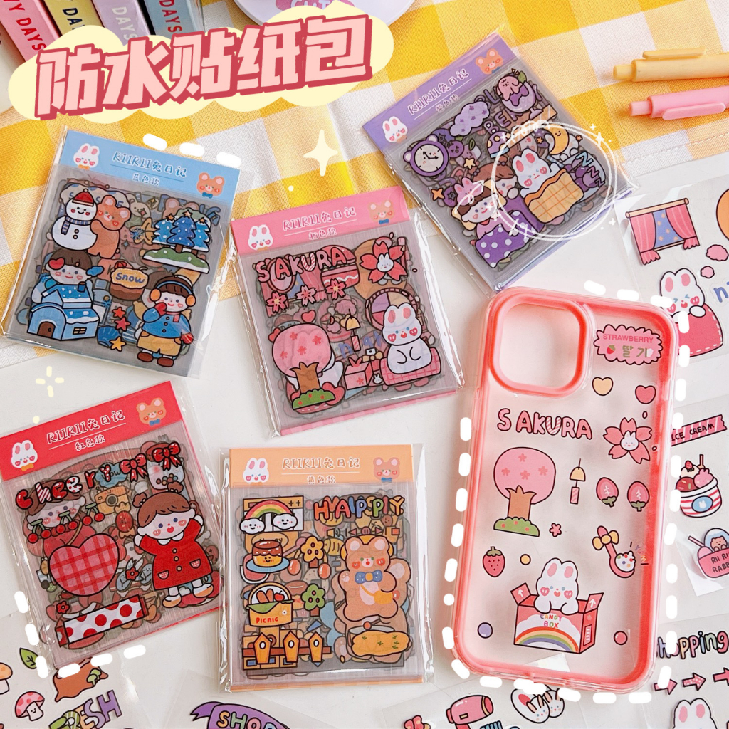 20 Tờ - 100 Hình Sticker Họa Tiết Hoạt Hình Dễ Thương (giao ngẫu nhiên)