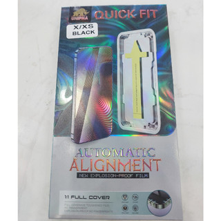 Kính cường lực KHUNG TỰ DÁN Chống nhìn trộm Magicbox Black Arrow cho AiFon có tự lấy bụi, có màng lưới bảo vệ loa (Đen)