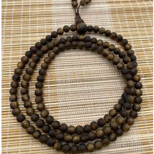 Vòng trầm hương K:Ỳ HẢ:I N:AM-Trầm nhân tạo,chất lượng cao-5li 138 hạt thơm-May mắn-Tài lộc và Bình An