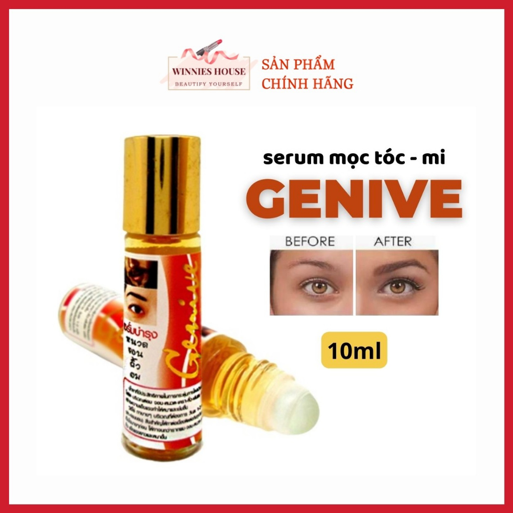 [Nội Địa Thái] Serum GENIVE Kích Mọc Lông, Mọc Tóc, Chân Mày, Râu, Mi ...