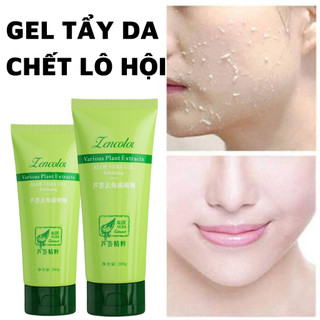 Tẩy da chết lô hội trắng da gel tẩy da chết mờ thâm xạm Aloe Vera Gel 100g