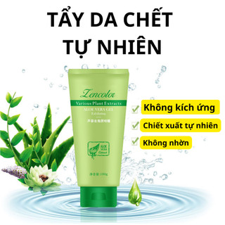 Tẩy da chết lô hội trắng da gel tẩy da chết mờ thâm xạm Aloe Vera Gel 100g