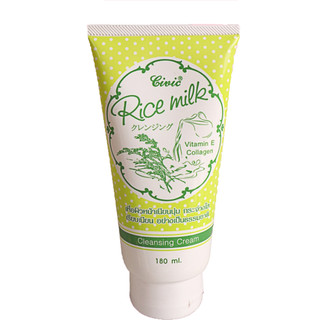 Sữa rửa mặt gạo Civic Rice Milk Thái Lan 180ml Sữa Rửa Mặt Trắng Da Hàng Chính Hãng Nội Địa Thái Lan