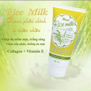 Sữa rửa mặt gạo Civic Rice Milk Thái Lan 180ml Sữa Rửa Mặt Trắng Da Hàng Chính Hãng Nội Địa Thái Lan