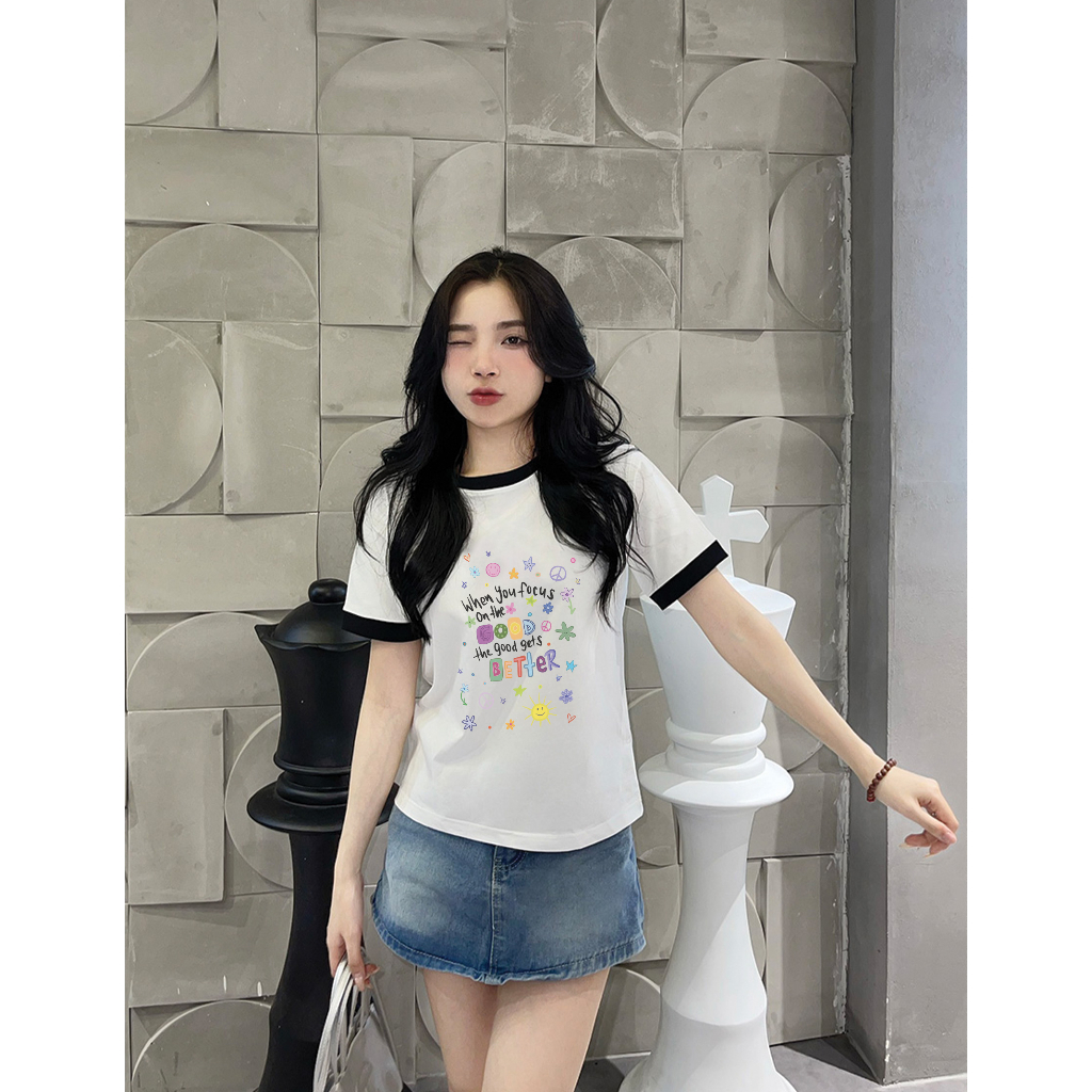 Áo thun Baby Tee GOOD THINGS unisex phông Nam Nữ Local Brand Chính Hãng Midori M Studio