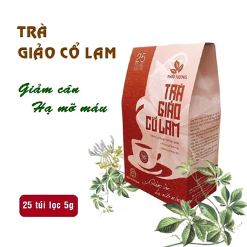 Trà Giảm Cân Giảm Mỡ Máu Trà Giảo Cổ Lam 125g 25 Túi Lọc 5g Thảo Dược Từ Rừng VN