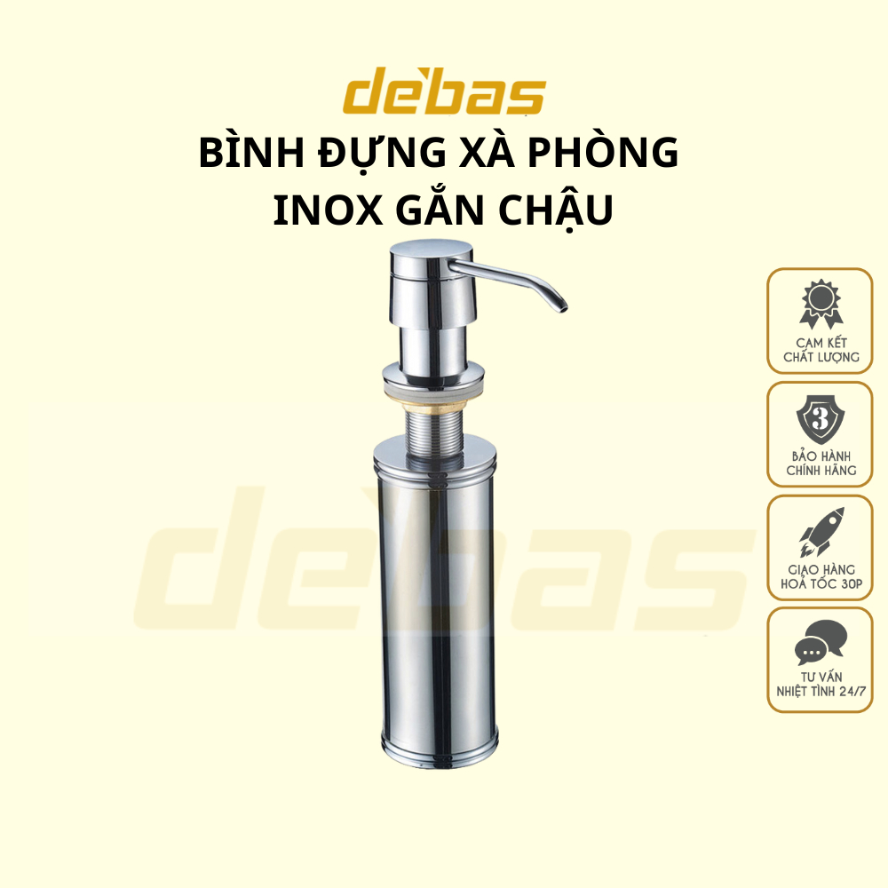 Bình xịt xà phòng inox 304 tiện lợi cao cấp gắn chậu rửa bát đựng nước ...