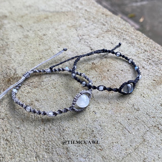 Vòng tay Eye Bracelet Labradorite Moonstone tự nhiên