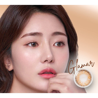 SIHY – Kính áp tròng, Lens [CẬN] Glam Brown màu nâu sáng, 0 độ đến 8 độ cao cấp, chống tia UV