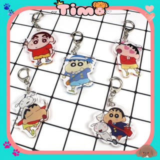 Móc Khoá Shin Cậu Bé Bút Chì Cute Cặp Đôi Dạng Anime Gắn Xe Máy Ô Tô PK44
