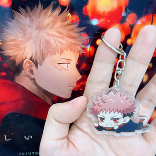 Móc Khoá Jujutsu Kaisen Anime Gojo Satoru Cute Gắn Xe Máy Ô Tô Cặp Đôi PK87