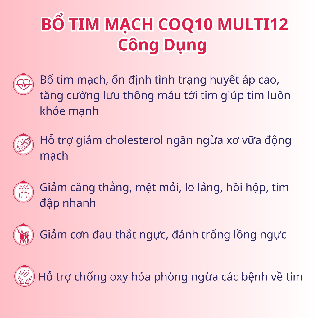 Ảnh COMBO 2 Hộp NUTRIONELIFE CoQ10 Multi 12 Bảo Vệ Tim Mạch, Ổn Định Huyết Áp 500mg/ Viên 1