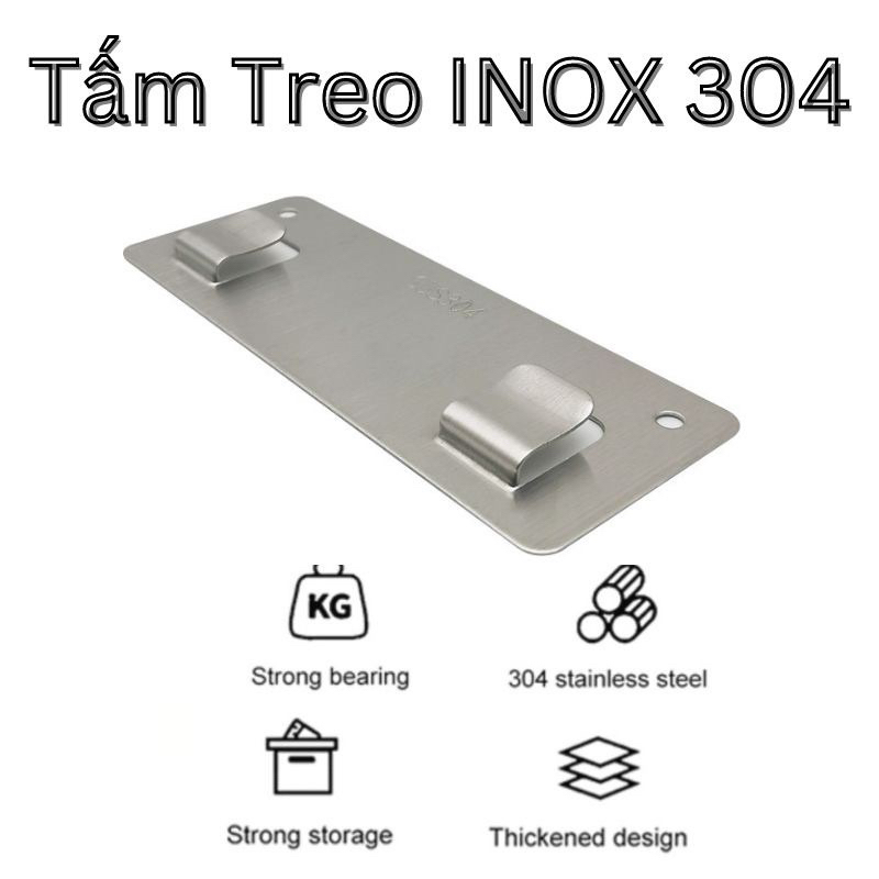 Móc treo dán tường gạch men Inox 304 + keo siêu dính | Shopee Việt Nam