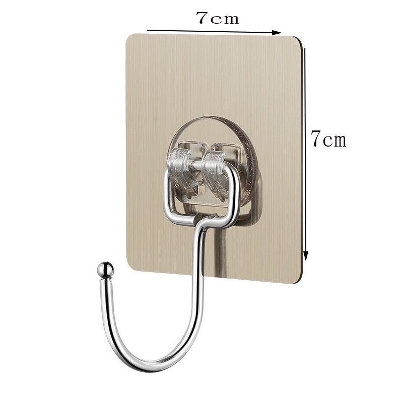 Móc dán tường INOX 304 chịu lực 20kg miếng dán tráng bạc siêu dính (   hot)