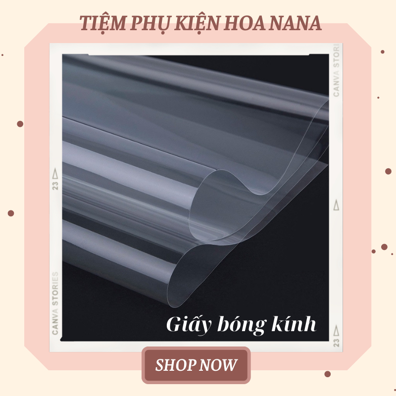 [Set 10 tờ] Giấy Bóng Kính Trong Suốt (LOẠI DÀY), Kích Thước 55*55cm ...