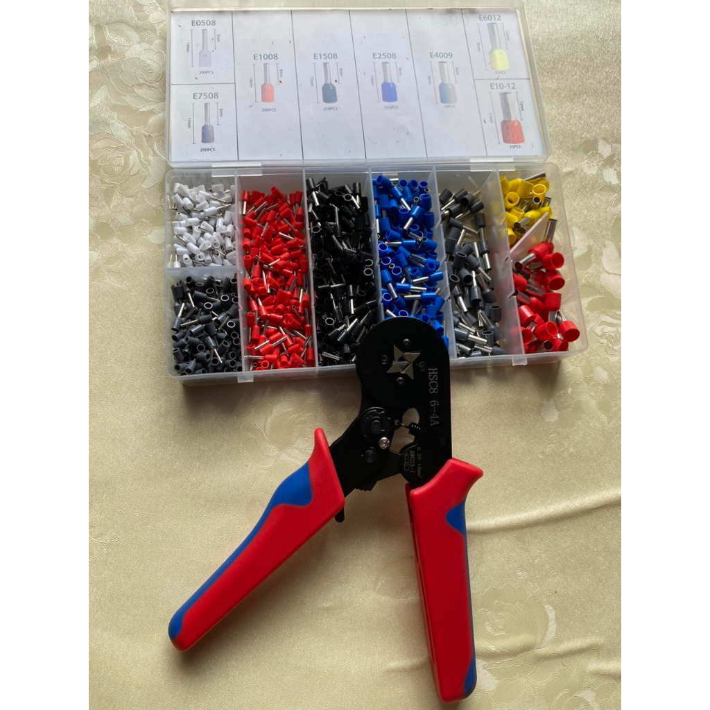 Kìm bấm cos dây điện đa năng，Kìm bấm cos vuông HSC8 6-4A tự điều chỉnh ...