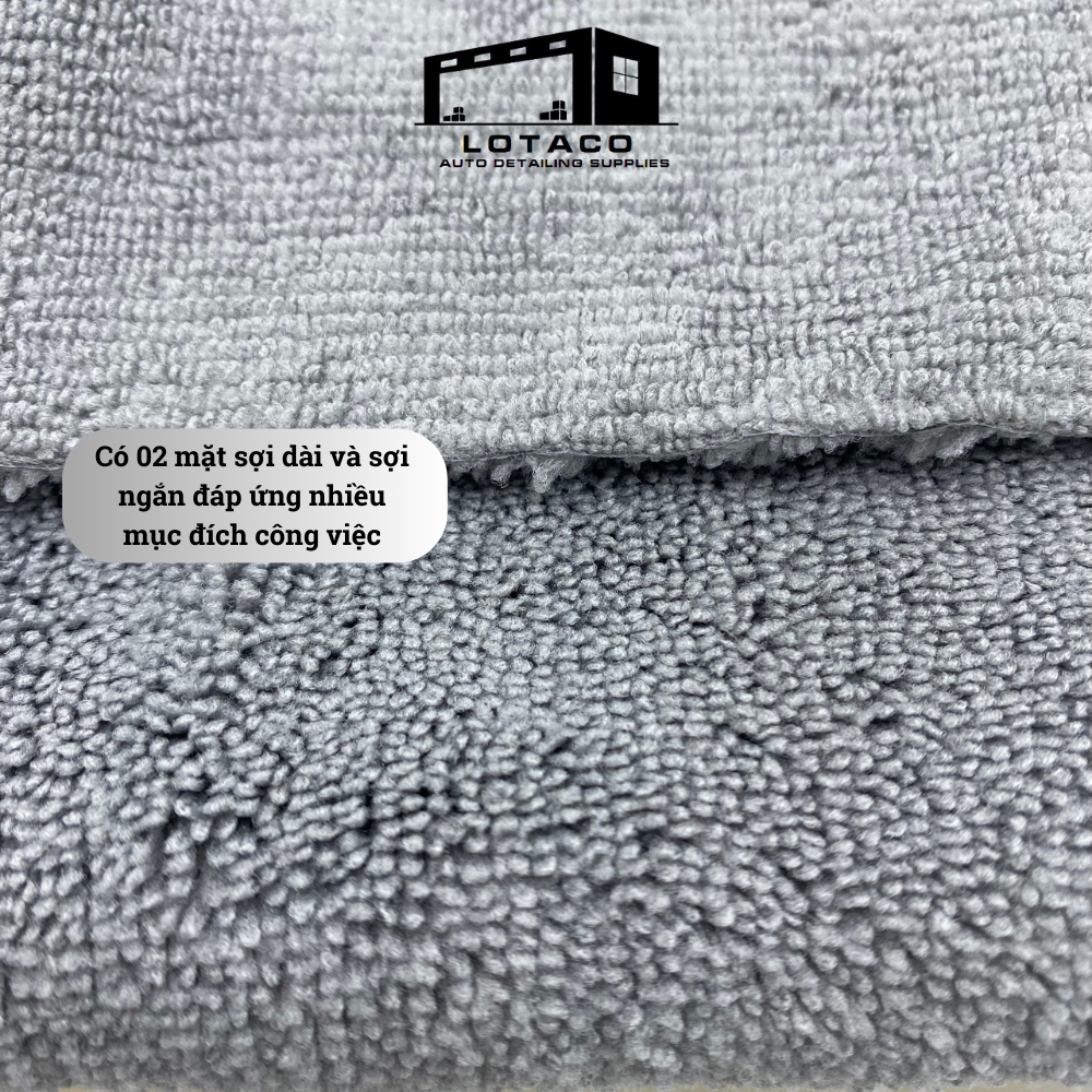 Khăn lau đa năng EDGELESS 380gsm không viền detailing cao cấp  LOTACO 40x40cm  - 100% Microfiber | BigBuy360 - bigbuy360.vn