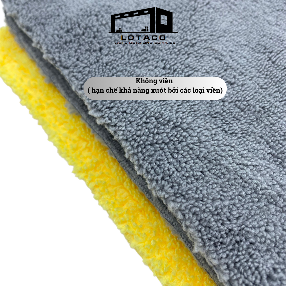 Khăn lau đa năng EDGELESS 380gsm không viền detailing cao cấp  LOTACO 40x40cm  - 100% Microfiber | BigBuy360 - bigbuy360.vn