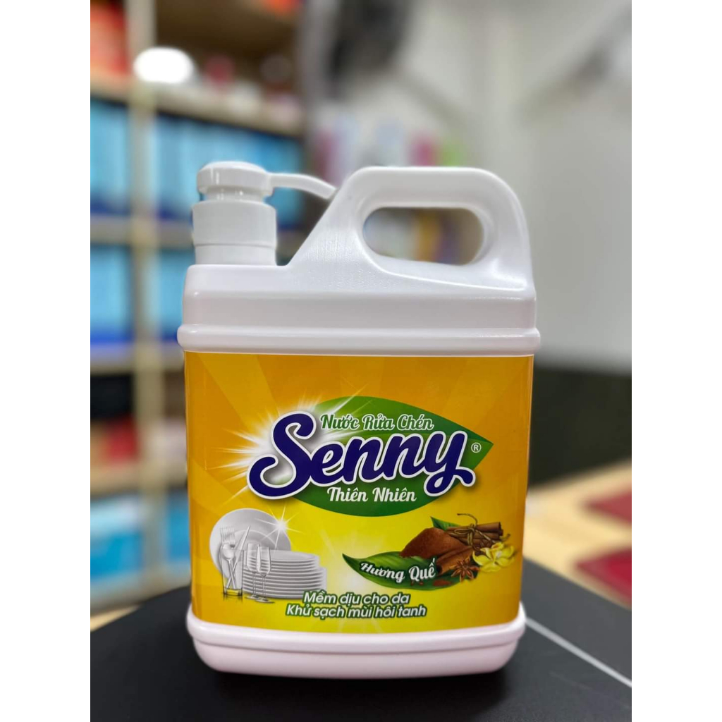 Ảnh Nước rửa bát thiên nhiên Senny hương quế 1.4kg 1