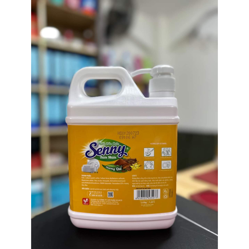 Ảnh Nước rửa bát thiên nhiên Senny hương quế 1.4kg 2