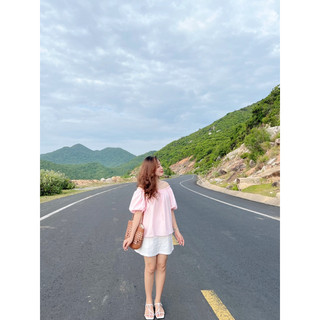 Áo trễ vai thô tay bồng thiết kế Ma Vie