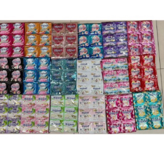 Nước xả vải Hygiene dây 12goi 20ml Thái Lan( công ty Vietnam )
