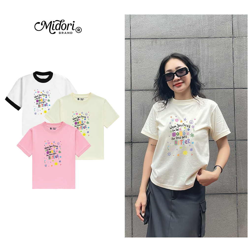 Áo thun Baby Tee GOOD THINGS unisex phông Nam Nữ Local Brand