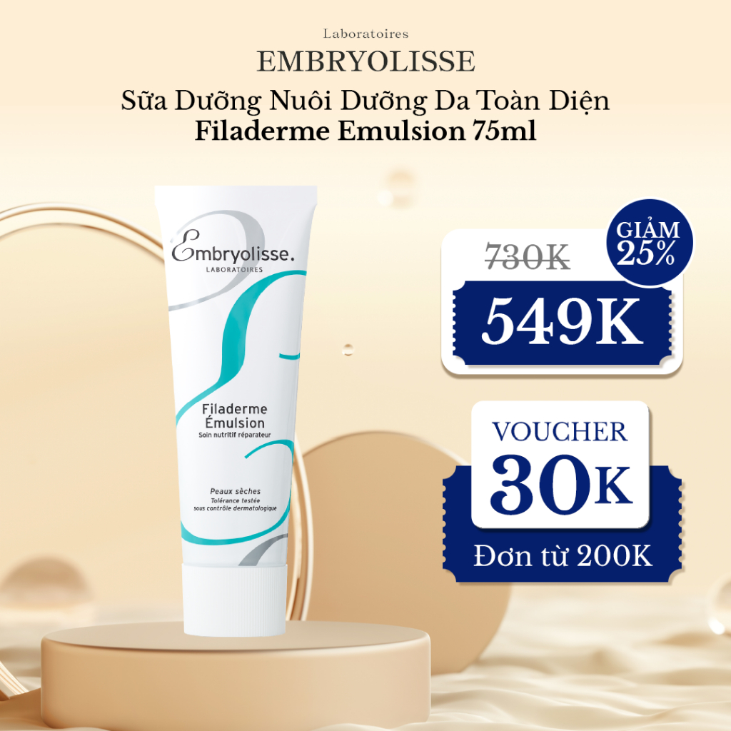 Sữa Dưỡng Nuôi Dưỡng Da Toàn Diện Embryolisse Filaderme Emulsion 75ml