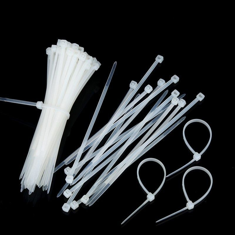 Dây rút nhựa, dây thít nhựa trắng đen size 3mm*150mm dùng để cố định ...