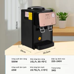 Cây nước nóng lạnh mini để bàn FujiHome nhập khẩu, máy nước nóng uống bình lọc an toàn tiết kiệm điện dispenser wate — ảnh 6