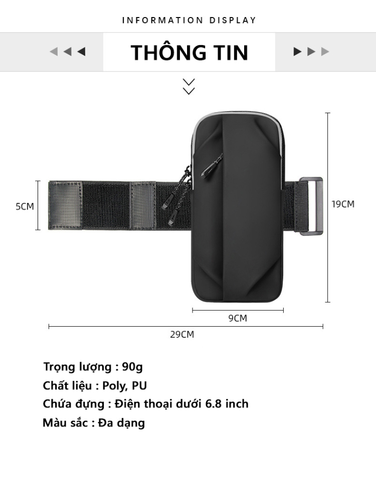 Ảnh Túi Chạy Bộ Bảo Hành 12 Tháng Đai Chạy Bộ Đa Năng Chống Thấm Sức Chứa Lớn Và Thoáng Khí Cleacco TCB Boro Sport 1