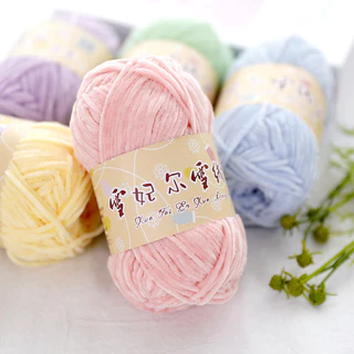 Len nhung 2mm chuyên dùng móc thú bông hàng loại đẹp