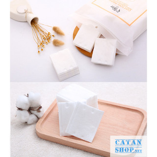Bông Tẩy Trang Mèo đen Nhật Bản 180 miếng siêu thấm hút, tiết kiệm, mềm mại cho da