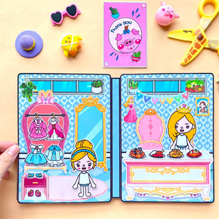 Lâu đài công chúa Cinderella vs Aurora - Búp bê Tocaboca- Toca Life world