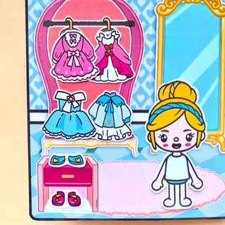 Lâu đài công chúa Cinderella vs Aurora - Búp bê Tocaboca- Toca Life world